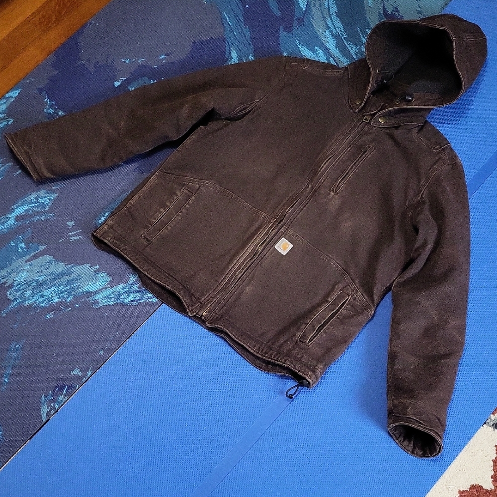 Carhartt Brown Hooded Utility Jacket